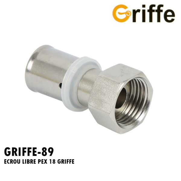 ECROU LIBRE PEX 18 GRIFFE