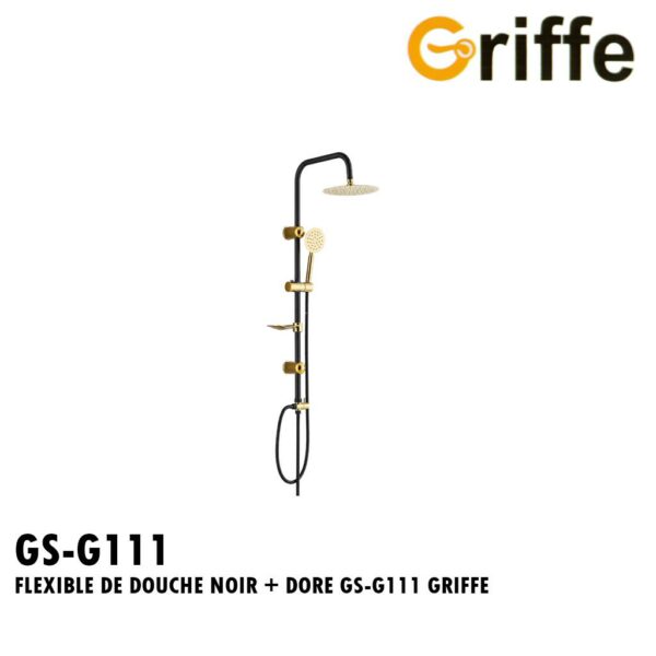 FLEXIBLE DE DOUCHE NOIR + DORE GS-G111 GRIFFE