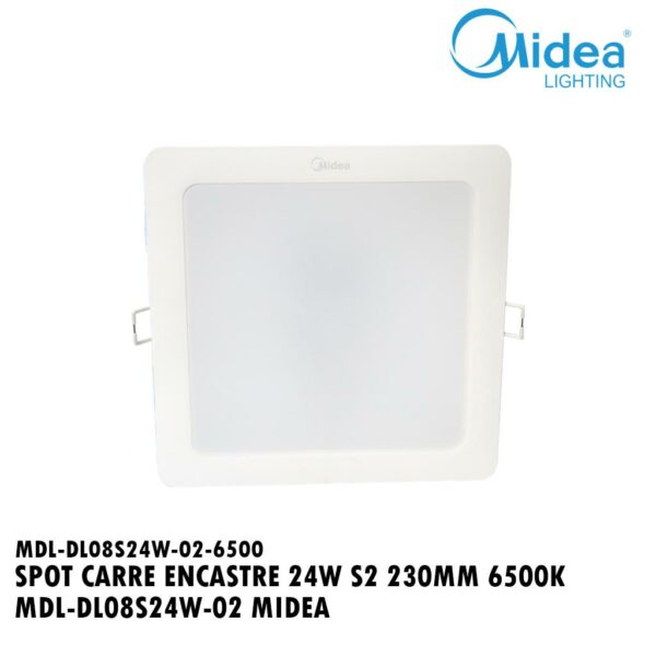SPOT CARRE ENCASTRE 24W S2 230MM 6500K MDL-DL08S24W-02 MIDEA