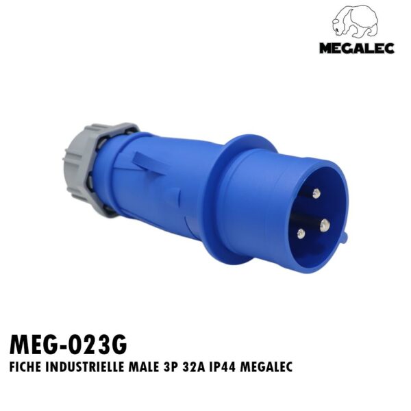 FICHE INDUSTRIELLE MALE 3P 32A IP44 MEGALEC