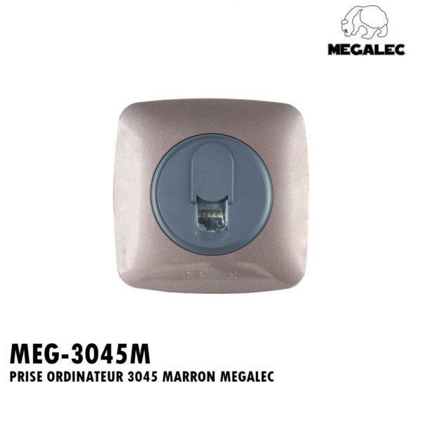 PRISE ORDINATEUR 3045 MARRON MEGALEC
