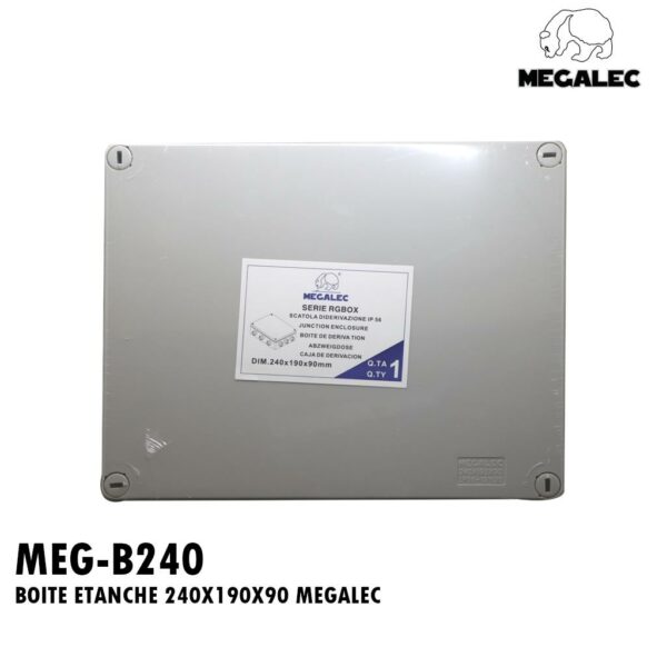 BOITE ETANCHE 240X190X90 MEGALEC