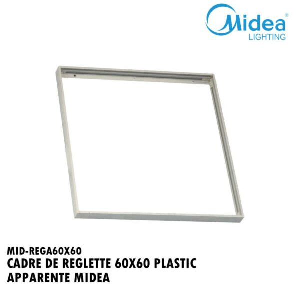CADRE DE REGLETTE 60X60 PLASTIC APPARENTE MIDEA