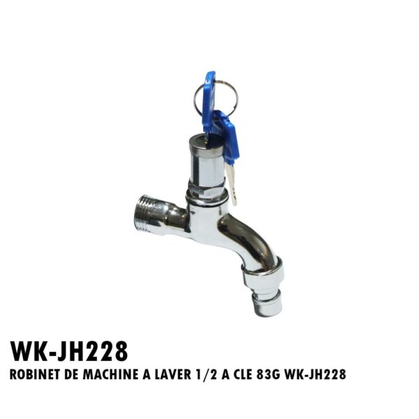 ROBINET DE MACHINE A LAVER 1/2 A CLE 83G WK-JH228