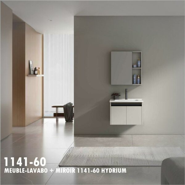 MEUBLE-LAVABO + MIROIR 1141-60 HYDRIUM