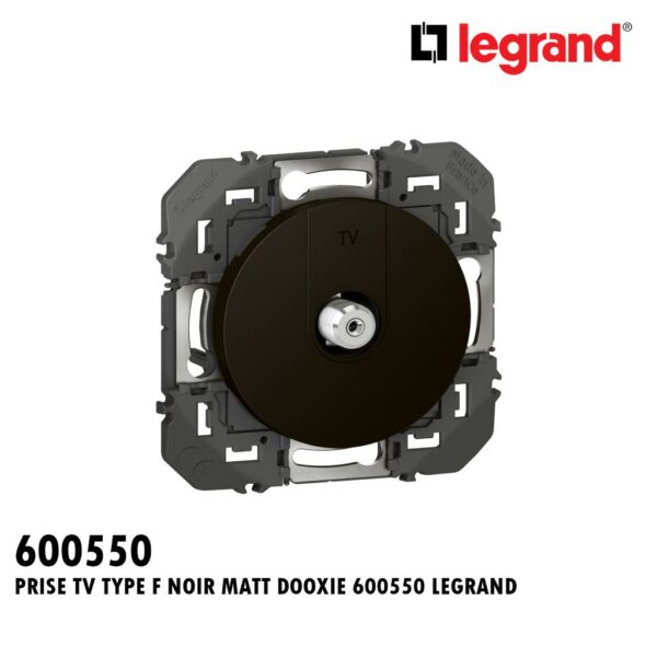 PRISE TV TYPE F NOIR MATT DOOXIE 600550 LEGRAND