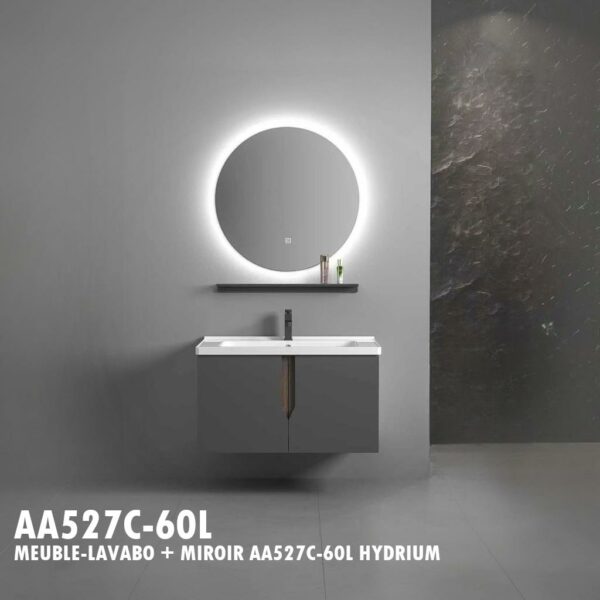 MEUBLE-LAVABO + MIROIR AA527C-60L HYDRIUM