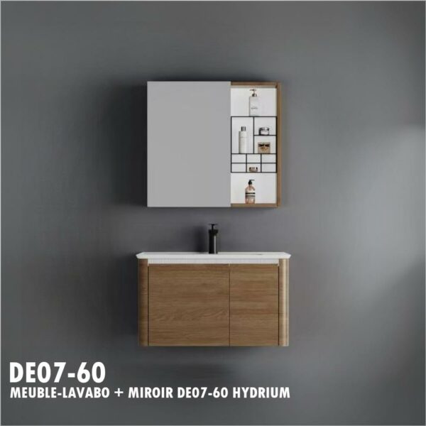 MEUBLE-LAVABO + MIROIR DE07-60 HYDRIUM