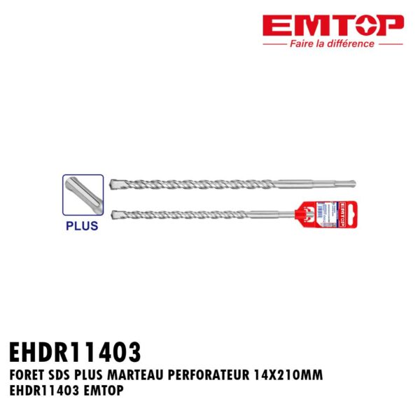 FORET SDS PLUS MARTEAU PERFORATEUR 14X210MM EHDR11403 EMTOP