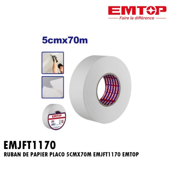 RUBAN DE PAPIER PLACO 5CMX70M EMJFT1170 EMTOP