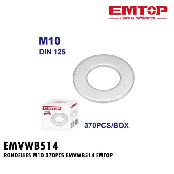 RONDELLES M10 370PCS EMVWB514 EMTOP