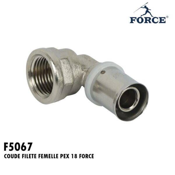 COUDE FILETE FEMELLE PEX 18 FORCE
