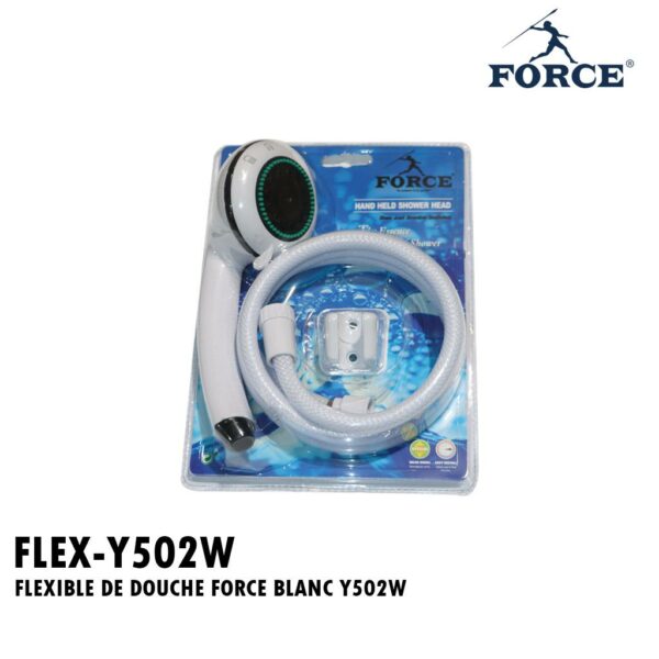 FLEXIBLE DE DOUCHE FORCE BLANC Y502W