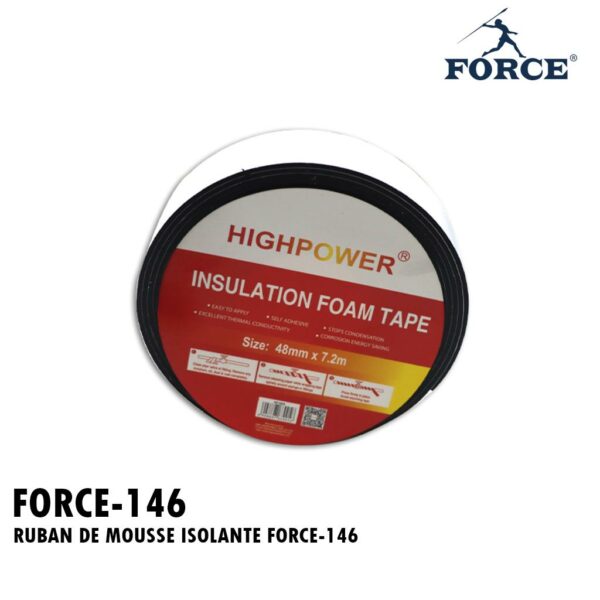 RUBAN DE MOUSSE ISOLANTE FORCE-146