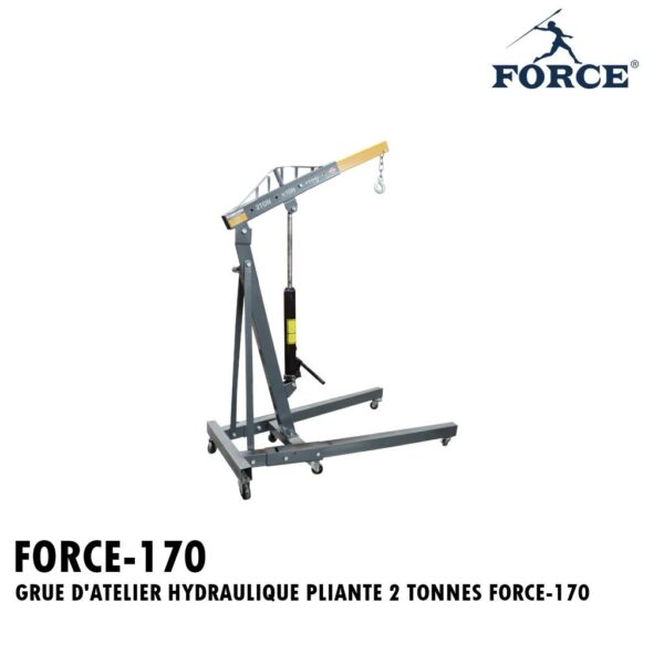 GRUE D'ATELIER HYDRAULIQUE PLIANTE 2 TONNES FORCE-170