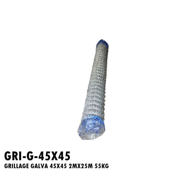 GRILLAGE GALVA 45X45 2MX25M 55KG