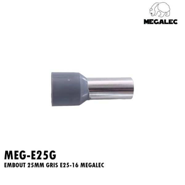 EMBOUT 25MM GRIS E25-16 MEGALEC