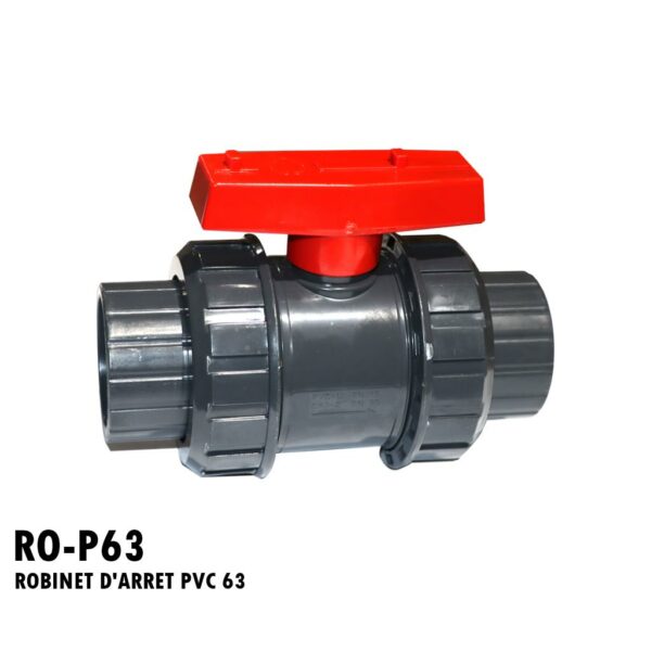 ROBINET D'ARRET PVC 63