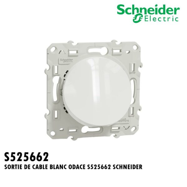 SORTIE DE CABLE BLANC ODACE S525662 SCHNEIDER